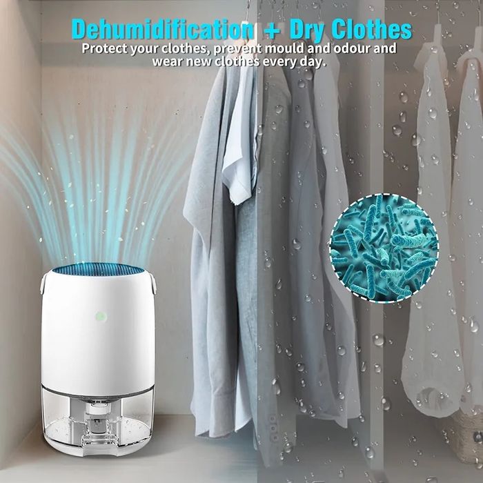 Топ Цена 1.1лВлагоабсорбатор/пречиствател на въздуха за влага, мухал,а