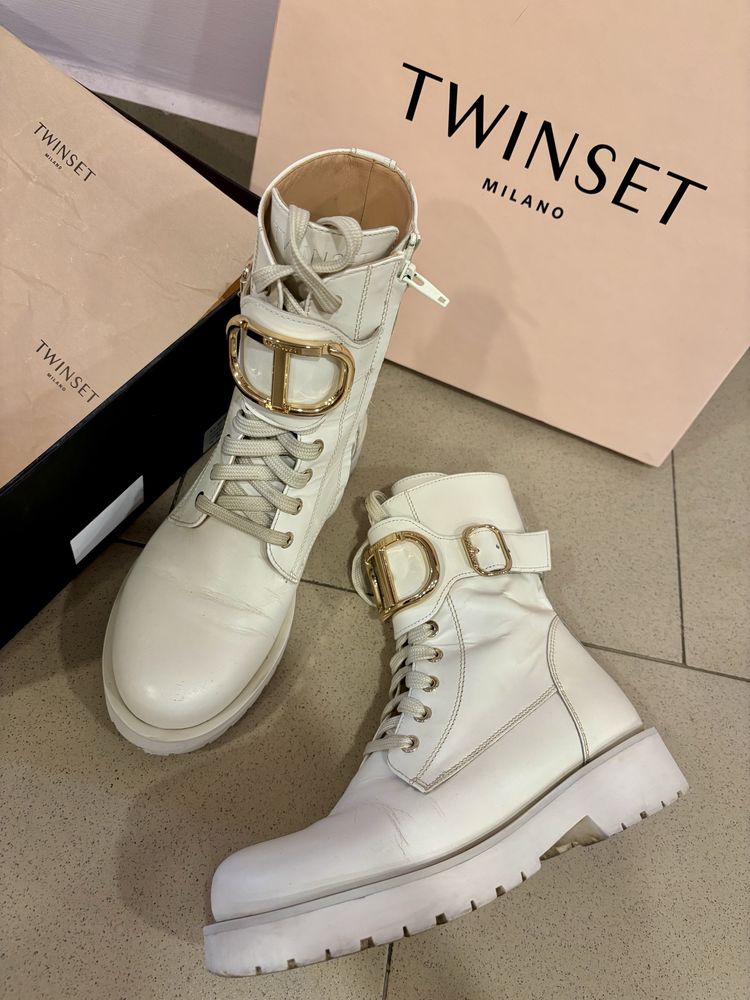 Есенно зимни боти TWINSET естествена кожа