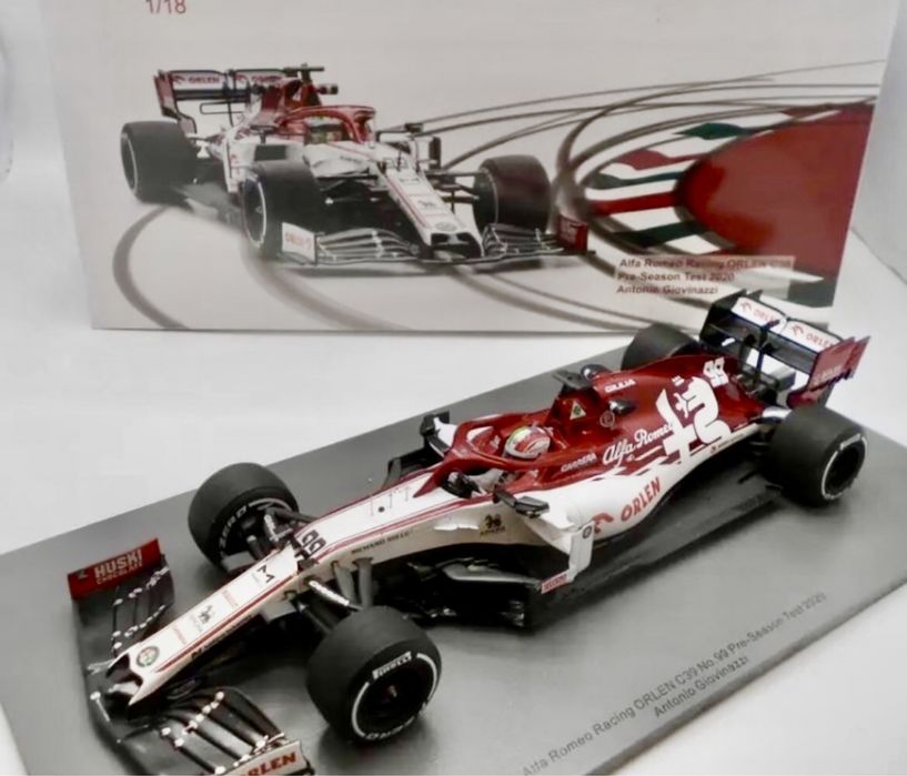 Machete formula 1 f1 1/18 Alfa romeo Ferrari C38,39,4 Spark Minichamps