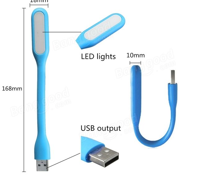 Преносима гъвкава USB led лампа