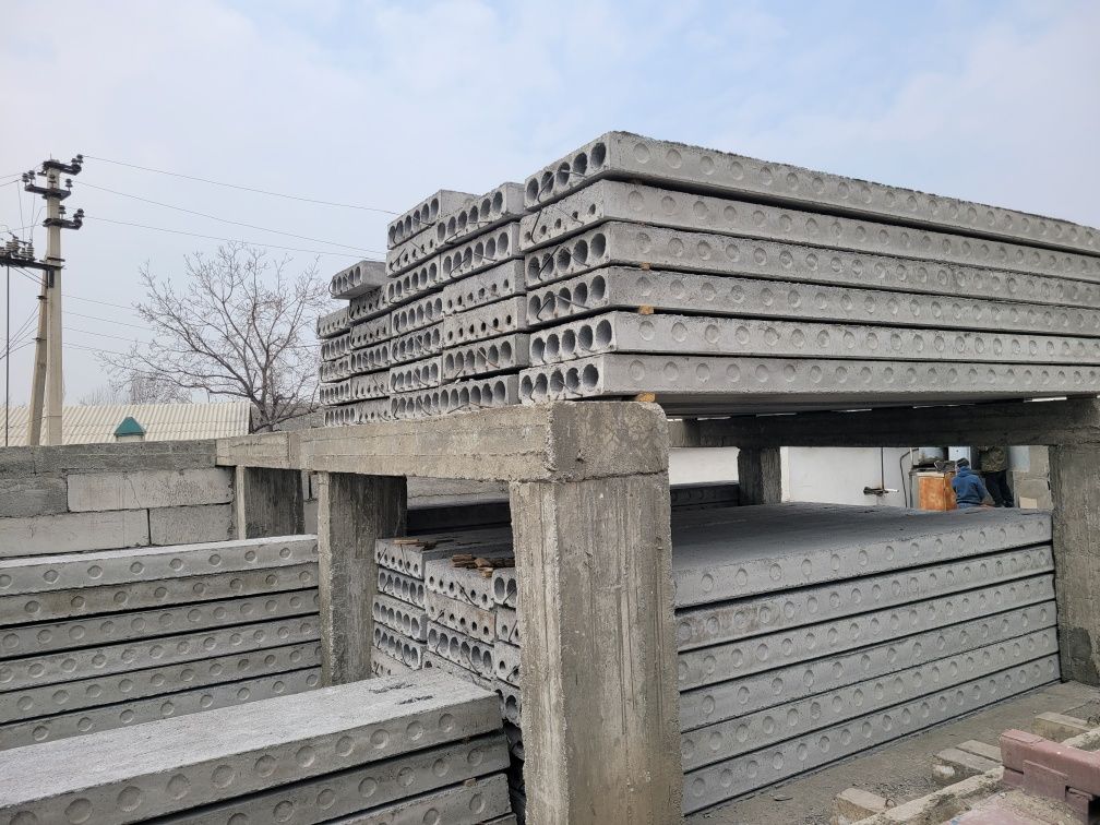 7.5 метрлик Temir beton plita, плита перекрытия, бетон плита