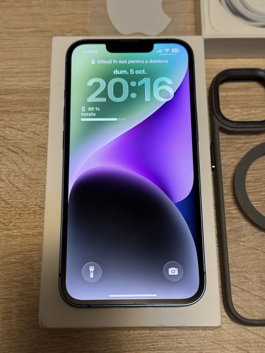 iPhone 13 Blue, 128GB, stare foarte buna, 100% original