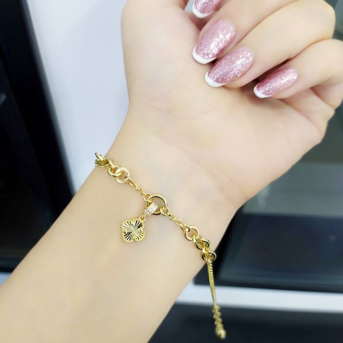 Золотой нежный браслет 585 проба. Есть доставка.