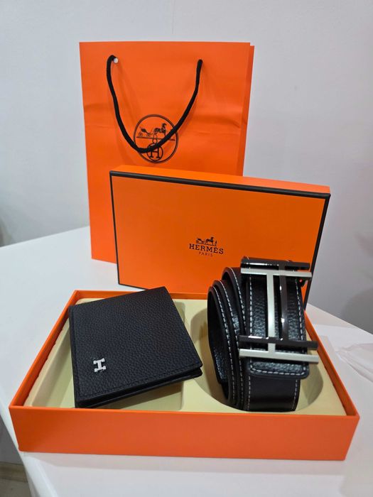 Set Hermes, portofel si curea