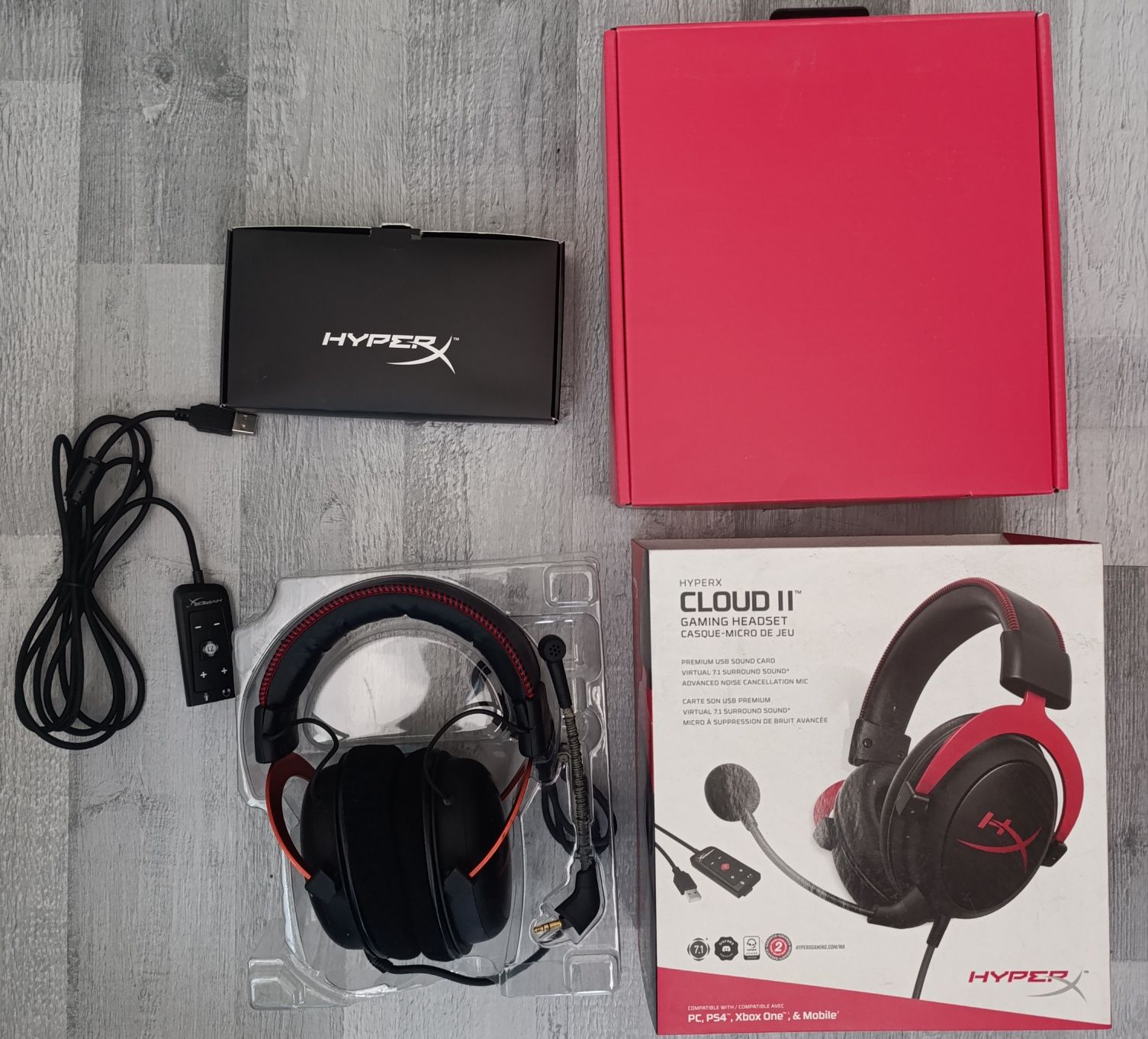 Casti gaming HYPER X cu microfon / PC / calculator / laptop