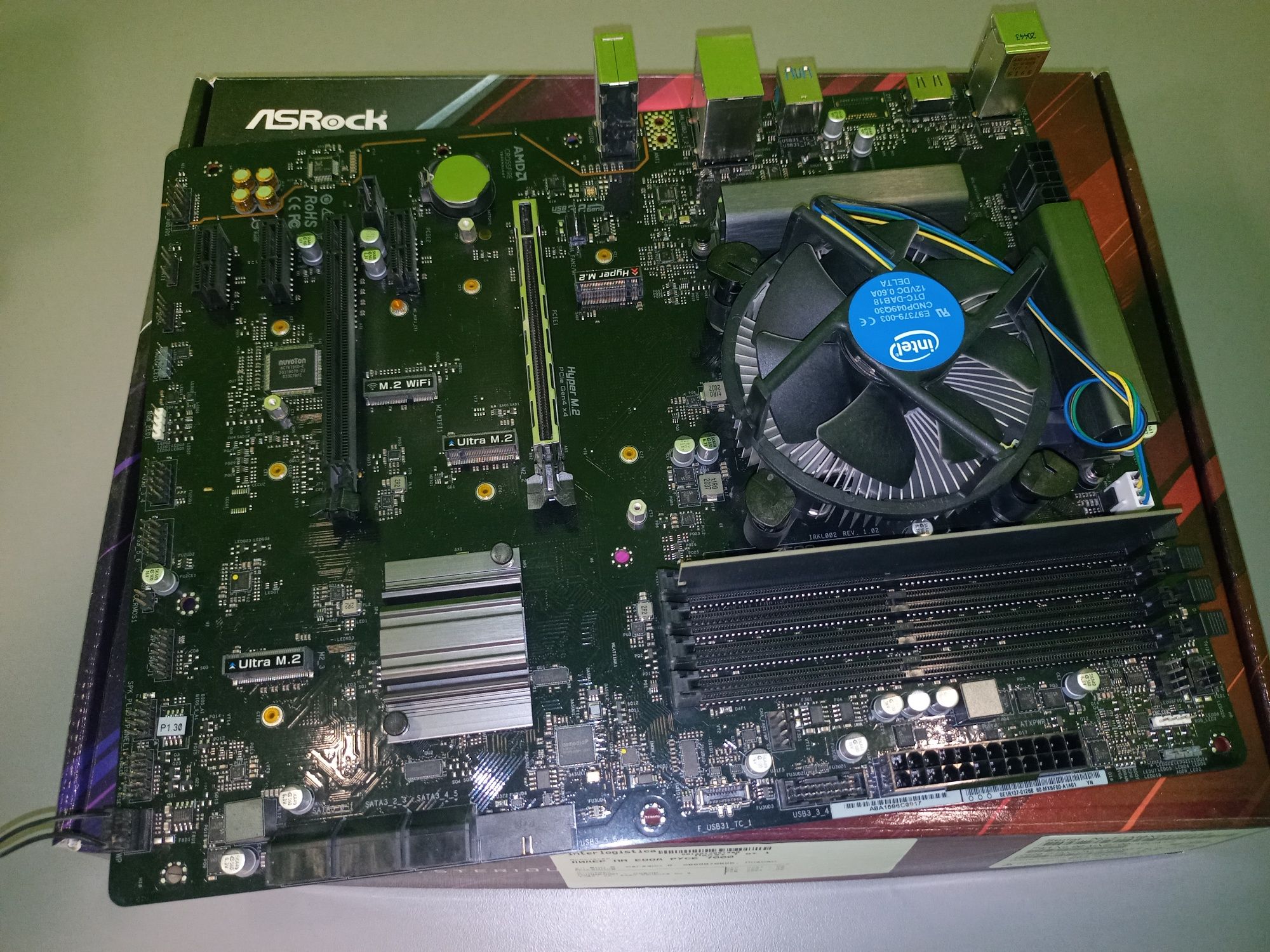 Дънна платка ASRock Z590 Phantom Gaming 4 + Процесор + RAM