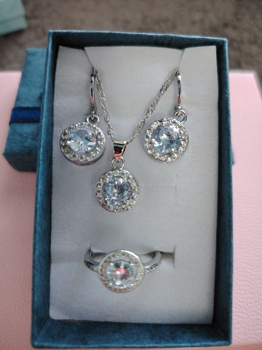 Set de bijuterii S925 cu zirconii size 7, 8, 9