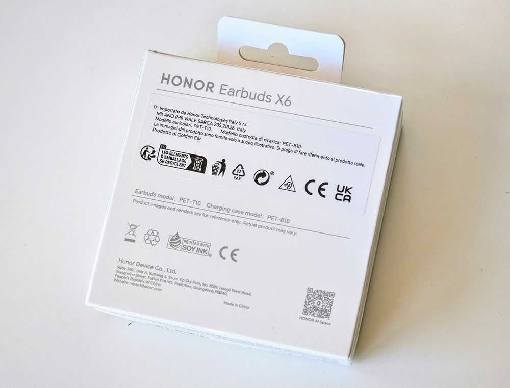 Неотваряни Bluetooth слушалки Honor Earbuds X6