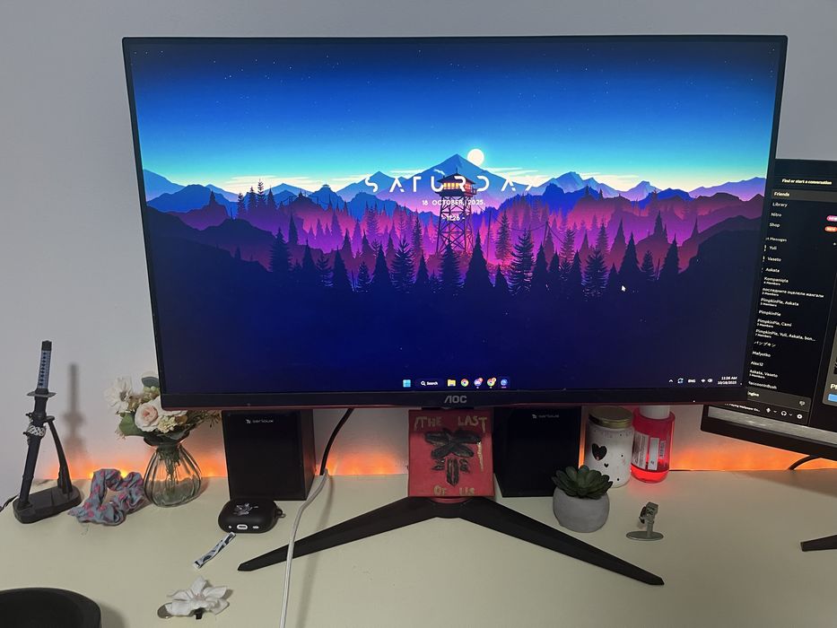 AOC 27G2U5 — 27” IPS Gaming Monitor | 75Hz | 1ms | Перфектно състояние