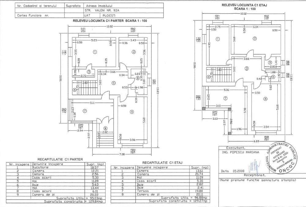 CASA SI TEREN-posibilitate de extindere la 2500 mp Str Valeni Ploiesti