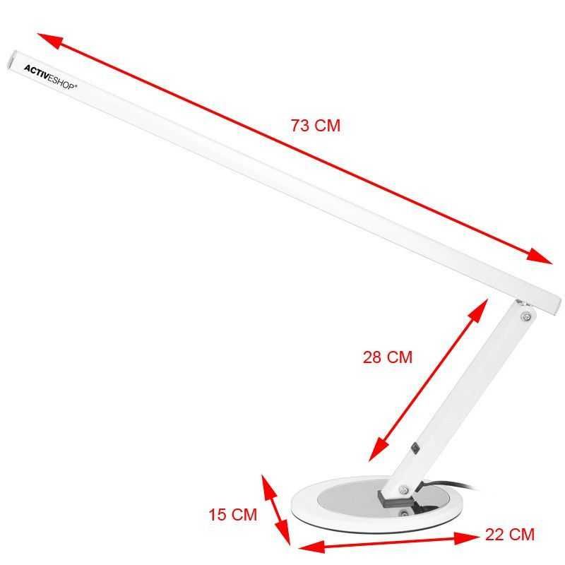 LED лампа Slim - бяла, черна,сребриста,розово злато - настолна