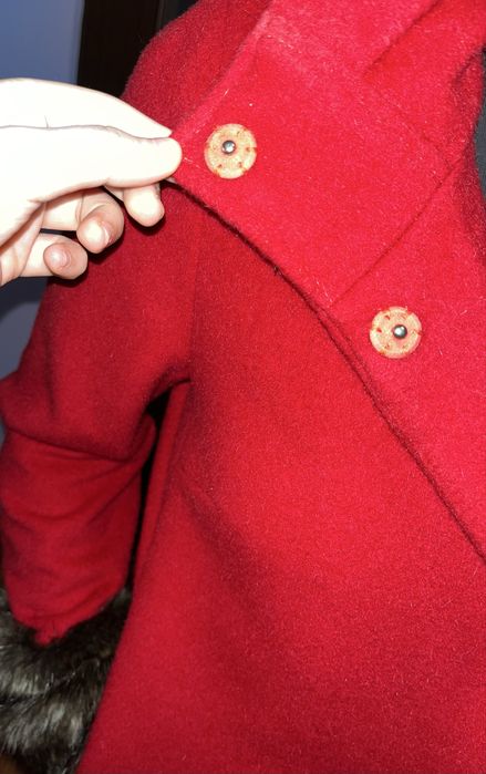 Palton rosu femei marimea 36