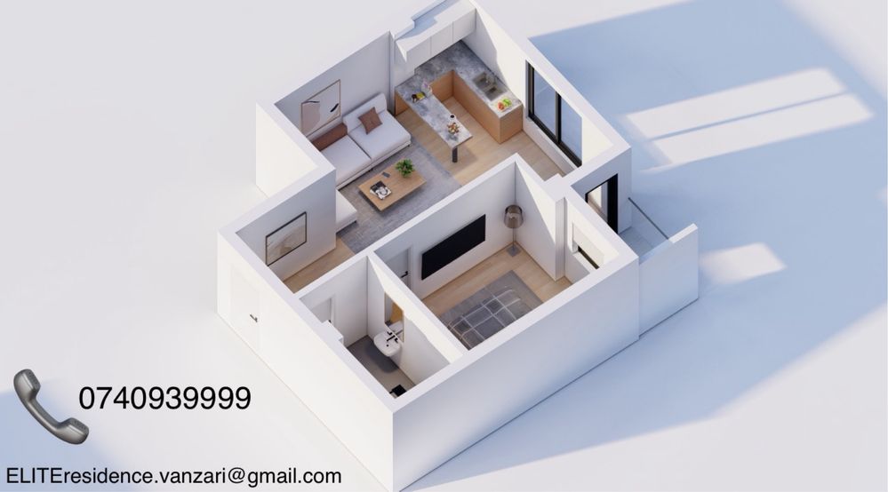 Apartamente 2 Camere | 50 mp | Central | Direct de la dezvoltator