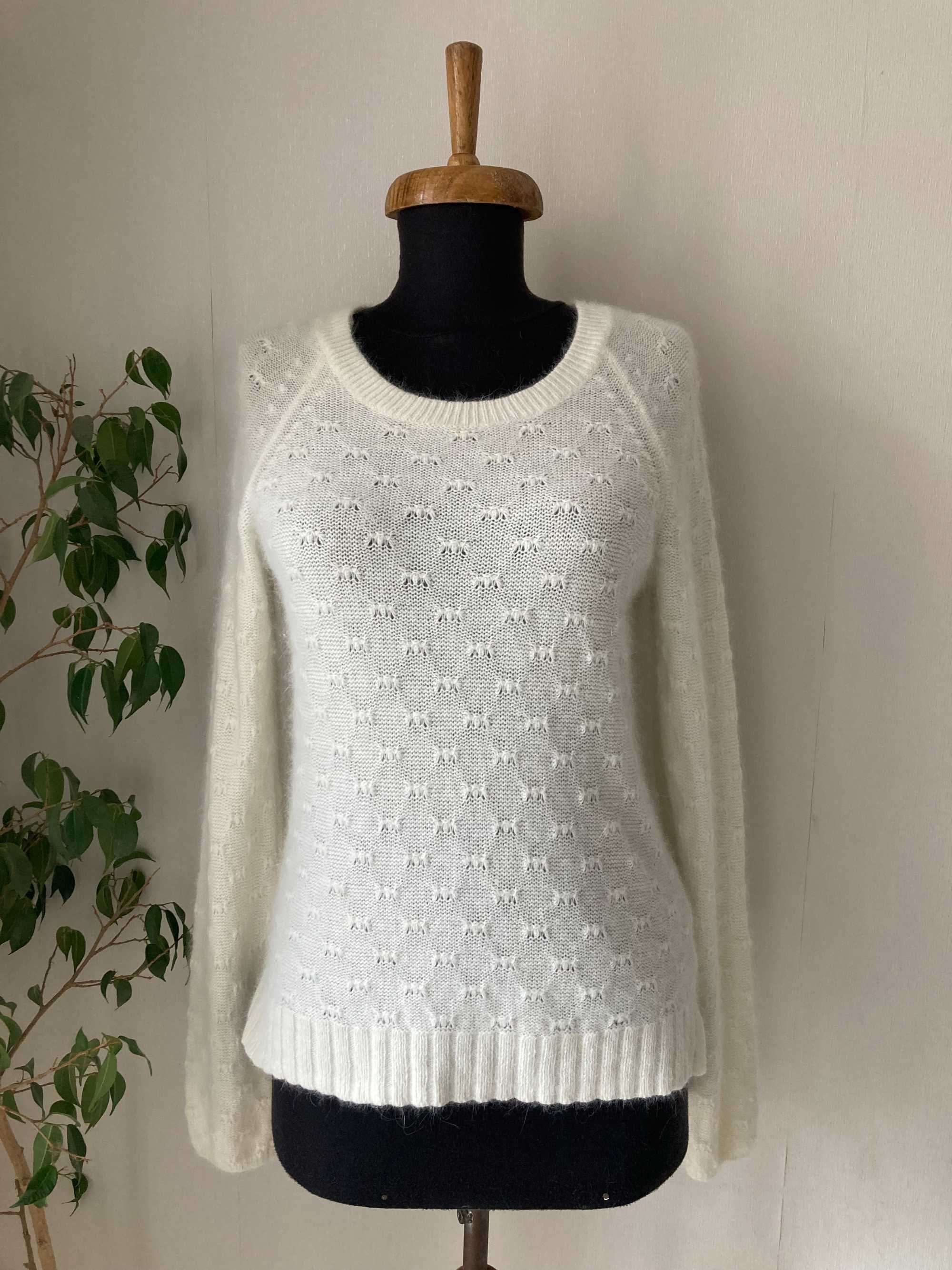 H&M Angora Polyamide женски пуловер от ангора и полиамид размер S