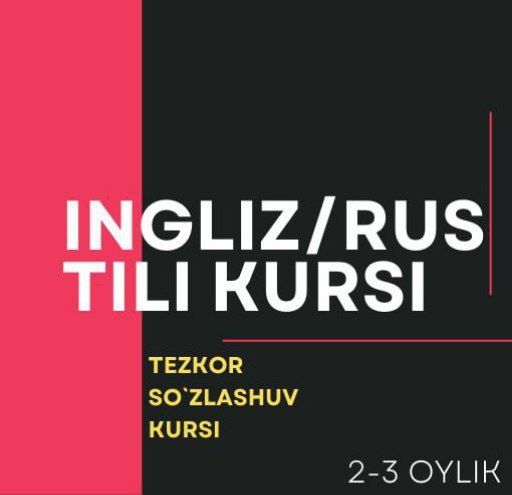 Rus va Ingliz tili tezkor, arzon, oson