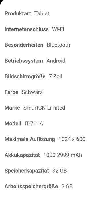 Таблет с андроид система, модел IT-701A