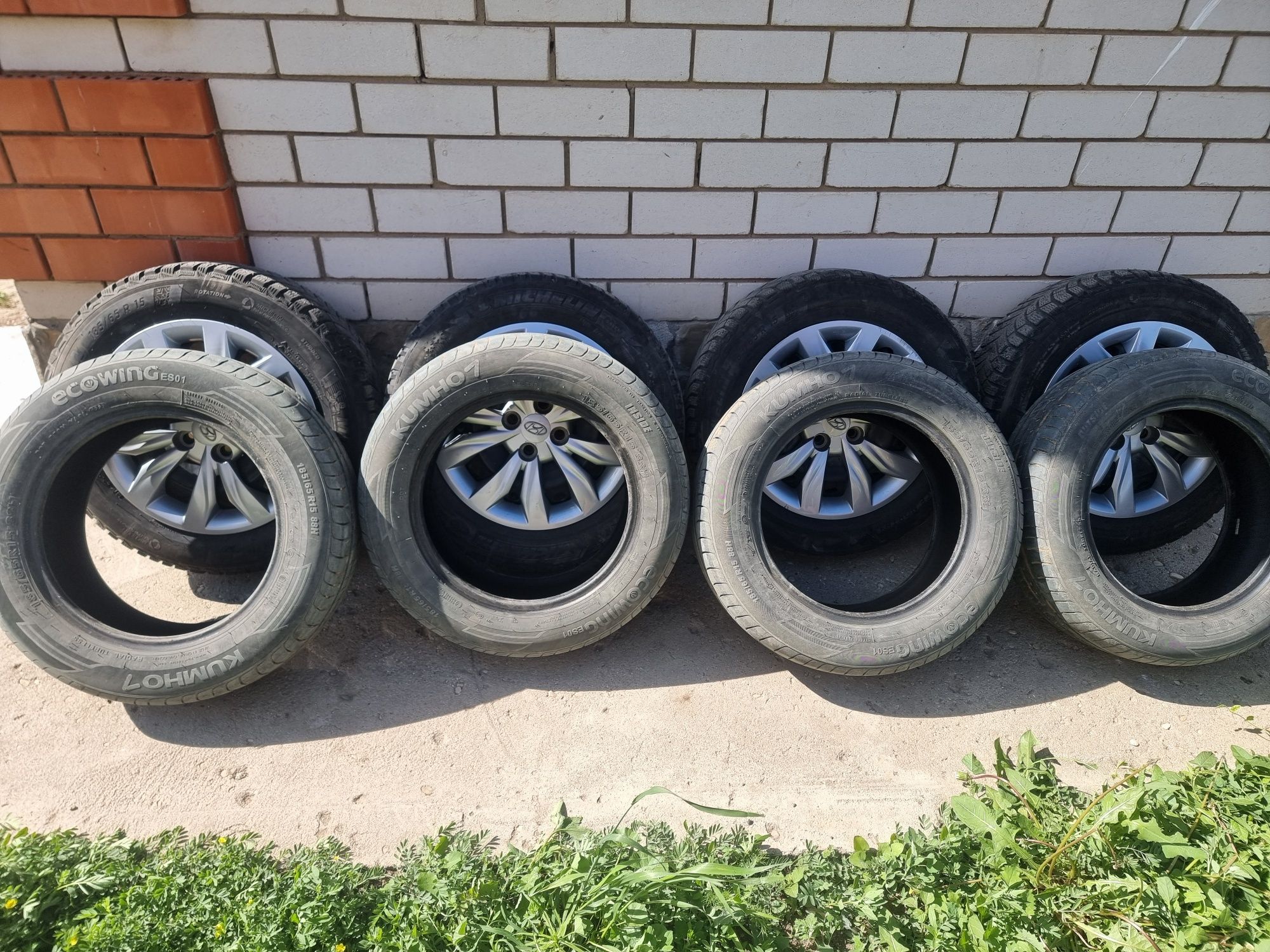 Диски с шинами от хундай аксент