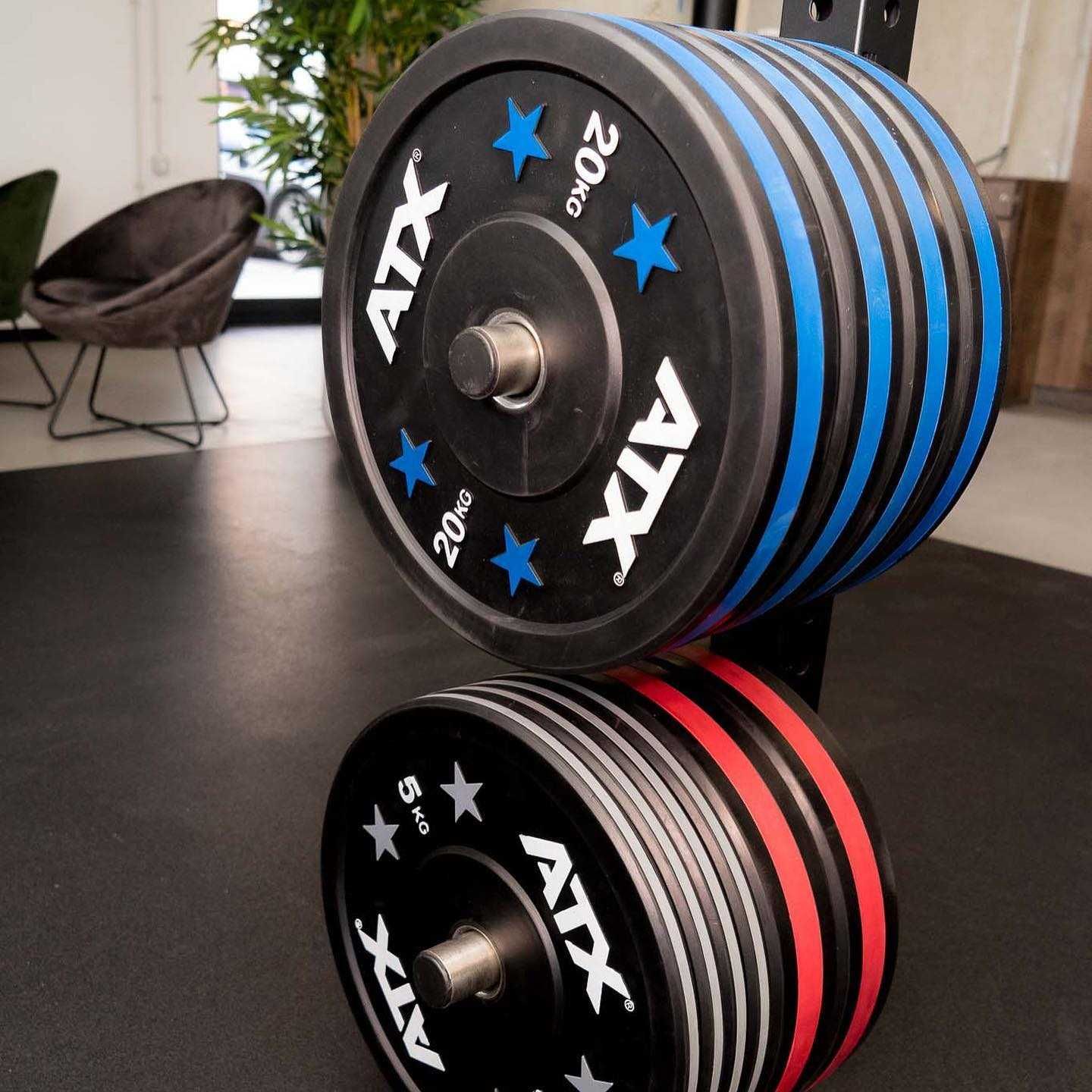 Олимпийски Дискове Bumper Plates ATX Stripes Тежести 2 х 20 кг