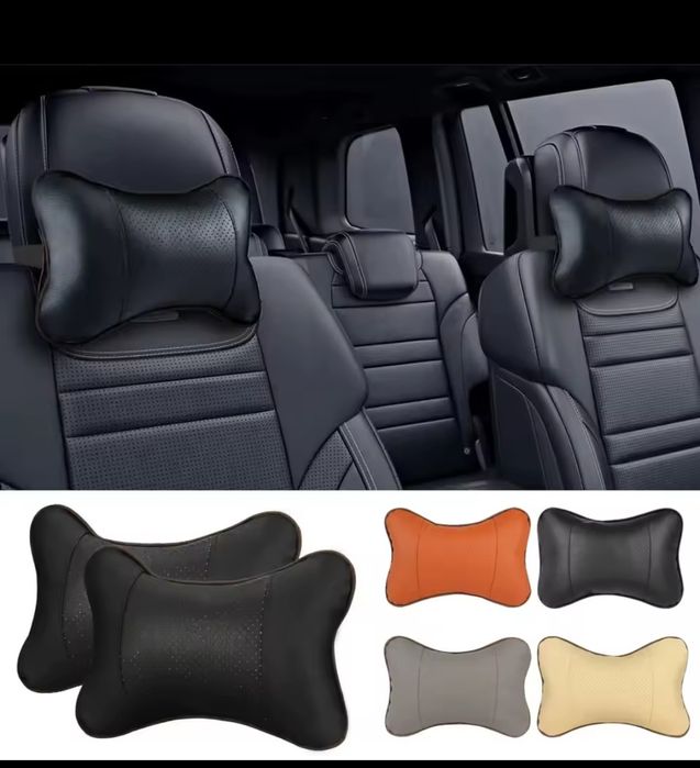 Pernute Tetiera set 2 bucati, perne auto cap bej maro negru la alegere