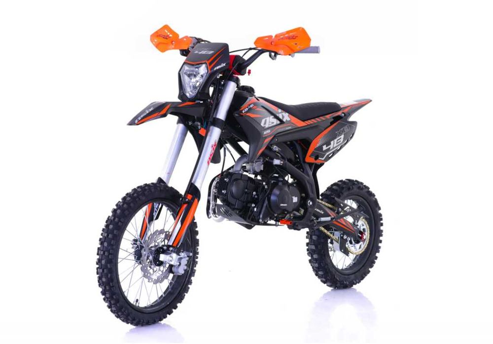 Motocicleta Enduro/Cross Asix XB48 125cc, 4T,17"/14",negru/portocaliu