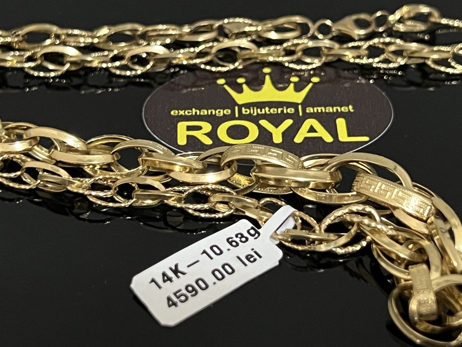 Bijuteria Royal CB : Lant aur 14k 10,63 grame
