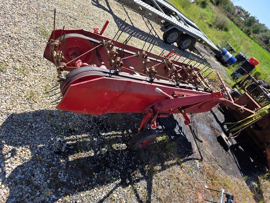 Grebla in tiranti dupa tractor model pe curele 2.2m cu cardan