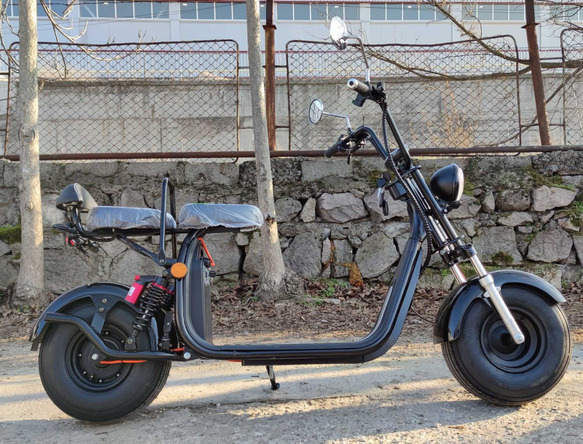 Електрически скутер Чопър EcoWay Big City Harley HR2-2 2000W