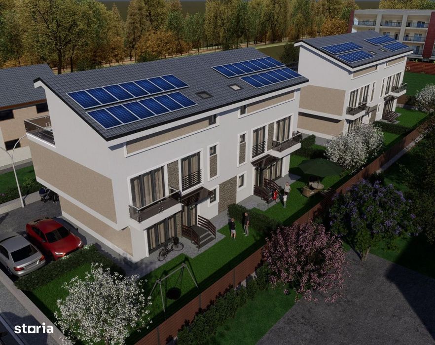 Vila moderna tip duplex,noua,P+1+M,Popesti Leordeni