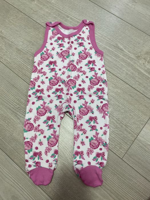 Теплые слипики на девочку до 3 месяцев