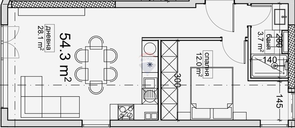 Двустаен апартамент кв. Владиславово, Варна СА