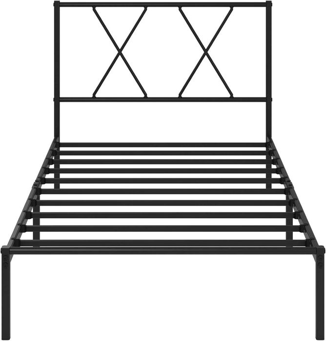 Cadru de pat Zinus , negru, 90 x 200 cm, metal