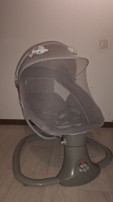 Шезлонг детский, серый