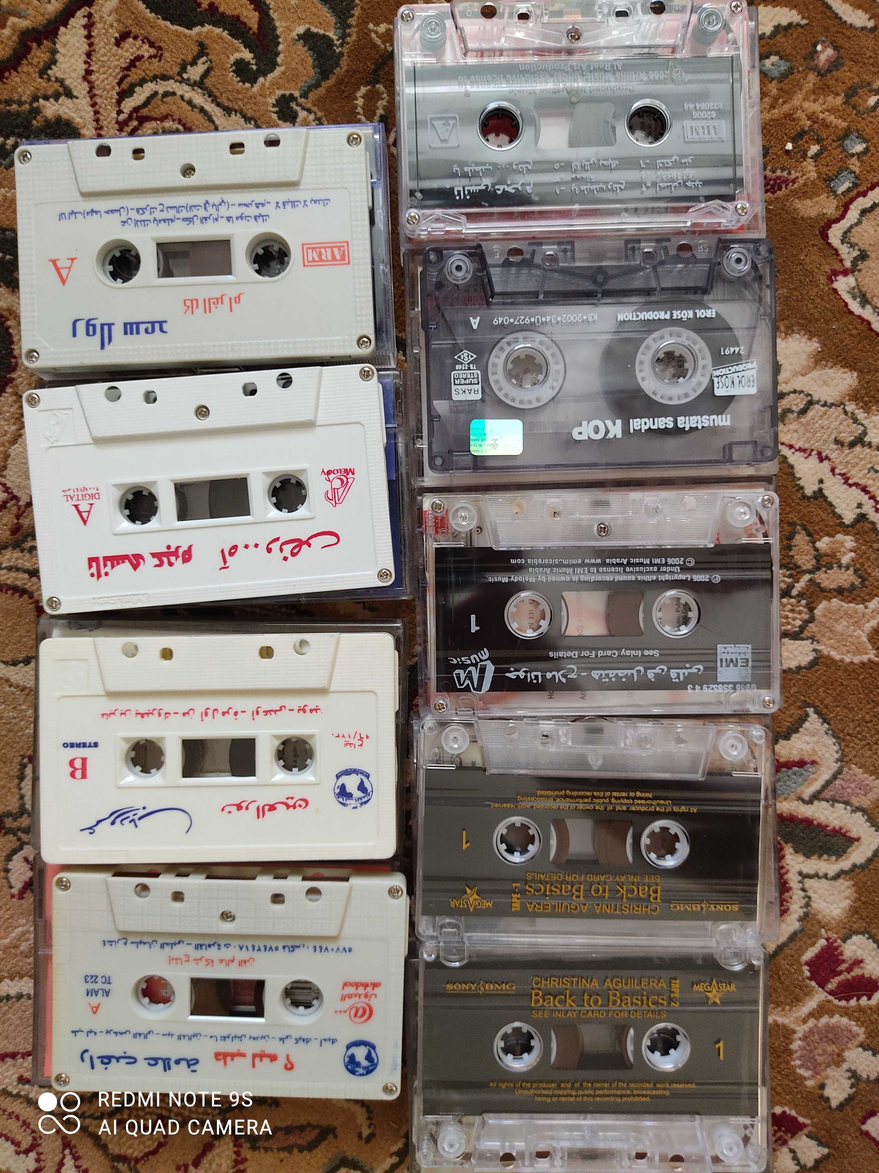 Аудиокассеты импортного производства со студийными записями
