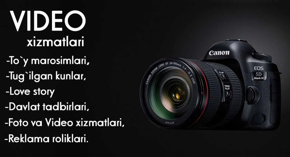 Video Foto barcha turdagi xizmatlari / eng arzon narxlarda 24/7