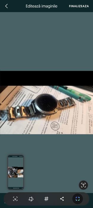 Ocazie _Bratara metalica GARMIN ( din titan) _ marimea 22 mm !