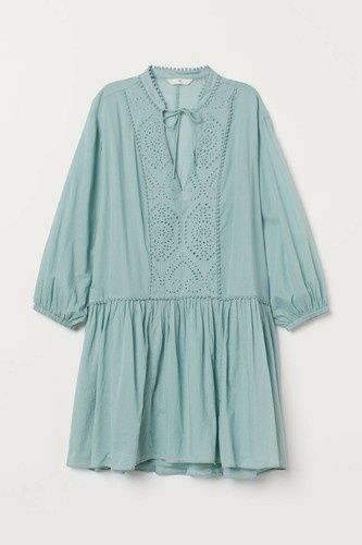 H&M памучна рокля туника р-р М