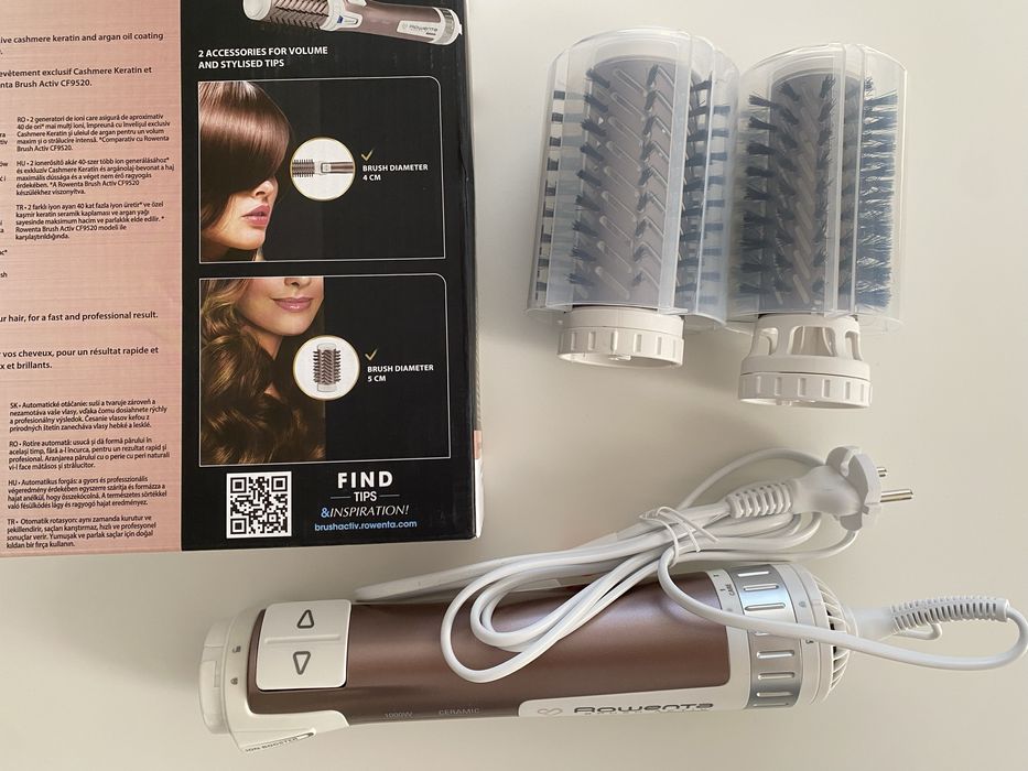 Perie rotativa Rowenta Brush Activ’ Premium Care, 1000W, ionizare