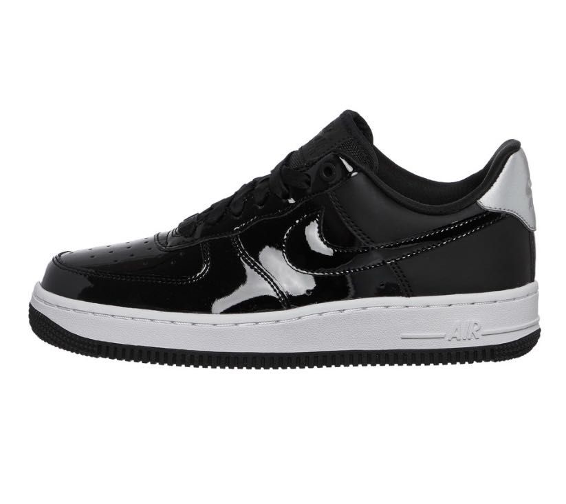 Nike Air Force 1 Low 07 SE patent black reflective silver
