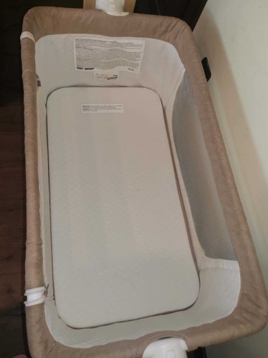 Бебешка кошара с падаща страна Chipolino Пясък - Heart 2 Heart