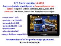 Navigatie GPS 7 inch Camion avertizare blocaje/camere fixe, harti 2025