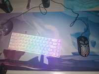 Set gaming mouse tastatura si mouse pad