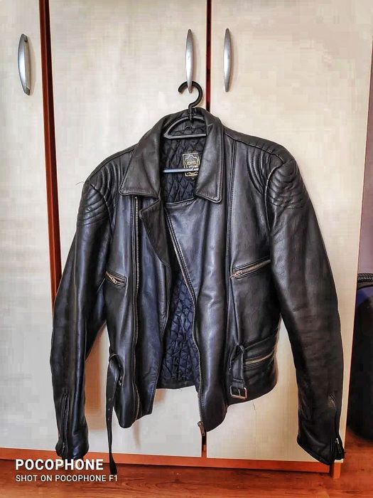 Кожено яке Echtes Leder – естествена кожа, отлично състояние