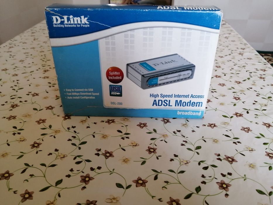 Модем ADSL для скоростного интернета.