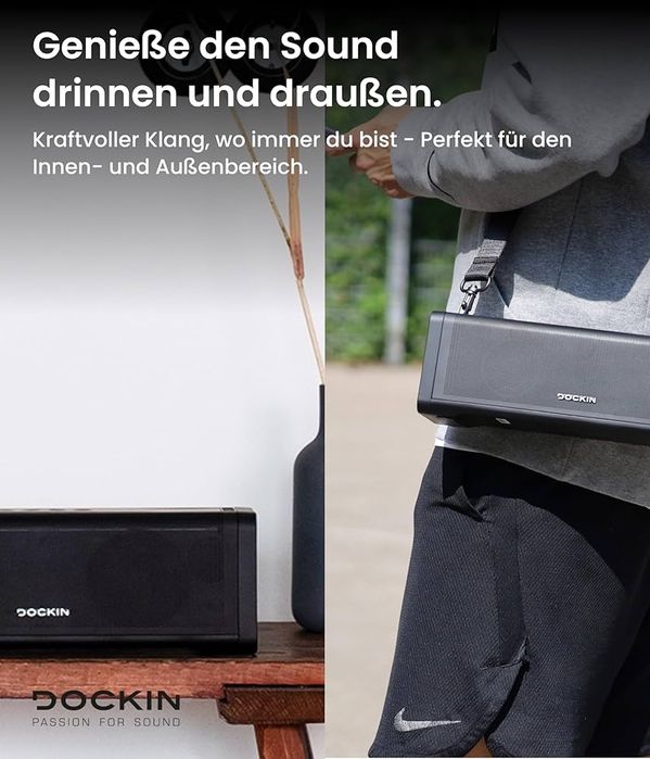 50W Hi-Fi Преносима Bluetooth Колона DOCKIN D FINE+ 2, 9600mAh