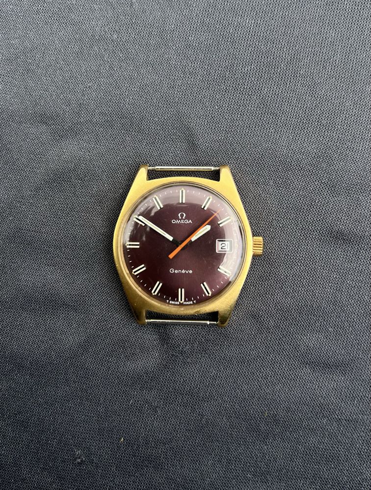 Оригинален винтидж Omega Genève | Рядък лилав циферблат | 70-те години