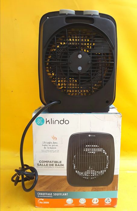 Aeroterma KLINDO 2000 W Termostat 2 Trepte putere 1000/2000 W NOUĂ