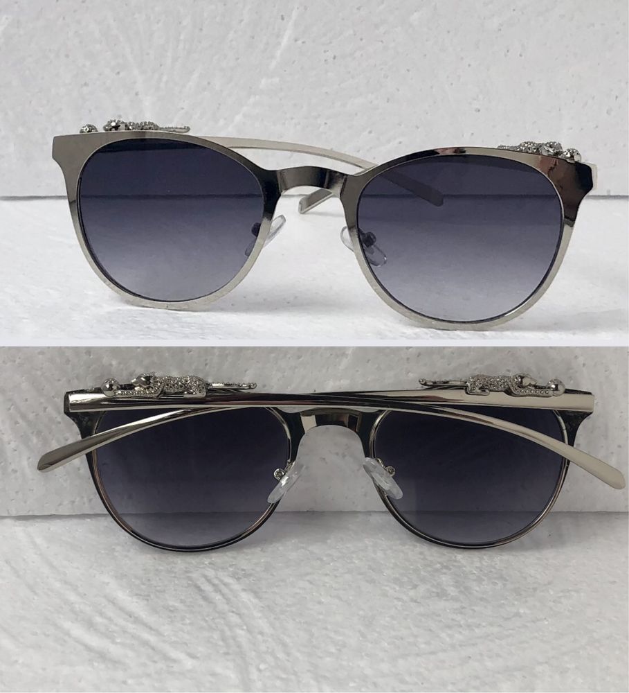 Cartier Дамски слънчеви очила  котка 2 цвята прозрачни черни