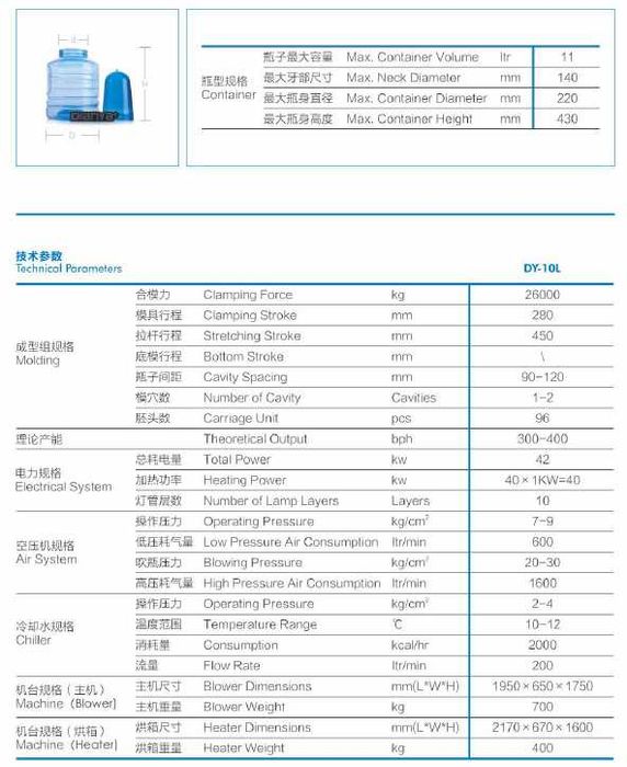 Выдувные станки Dianya Baklashka puflash stanok DY-10L