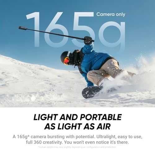 Нова камера Insta360 X4 Air 8K 360 камера FlowState стабилизация 165g