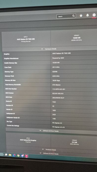 AMD rx 7900gre 16 gb